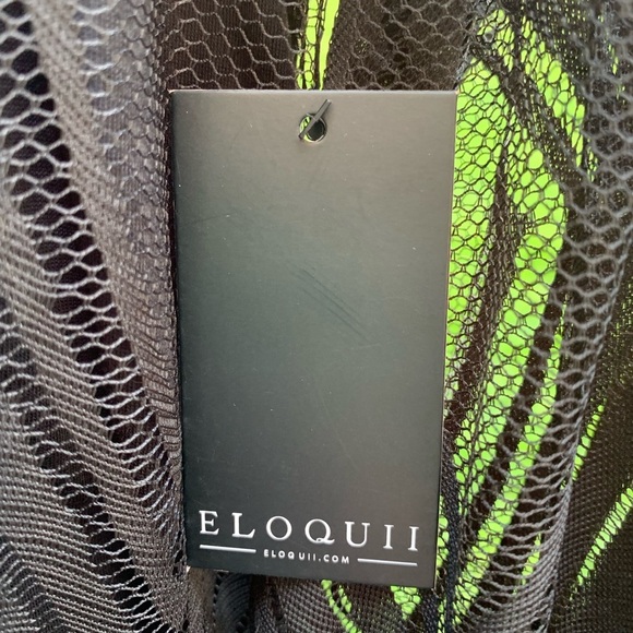 Eloquii -  Black Feather Dress - Size 18 NWT - Picture 4 of 5